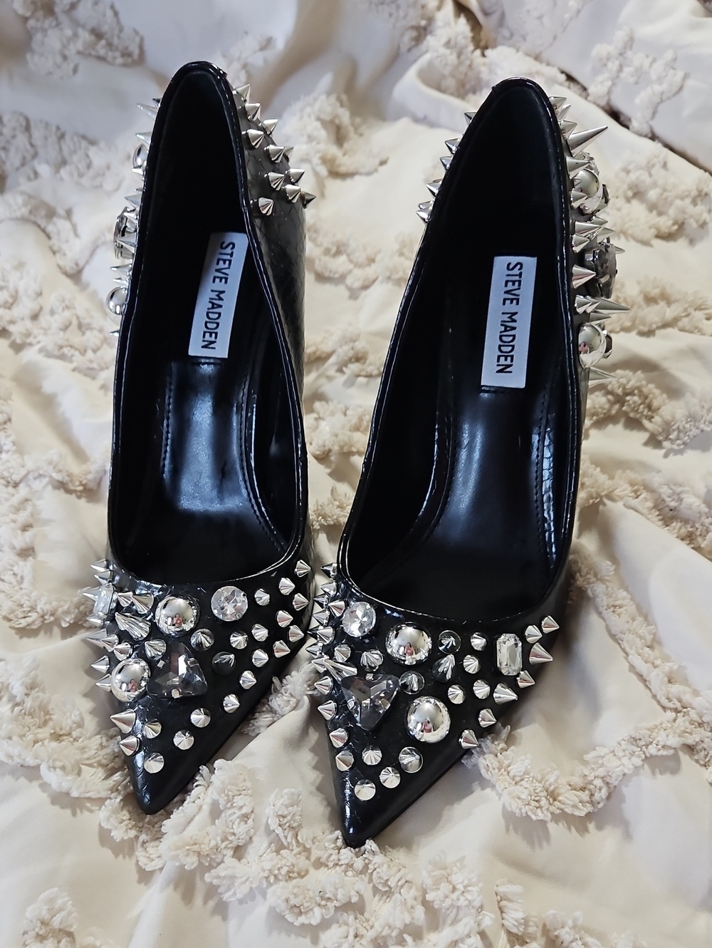 Steve Madden Pumps with Silver Spikes
